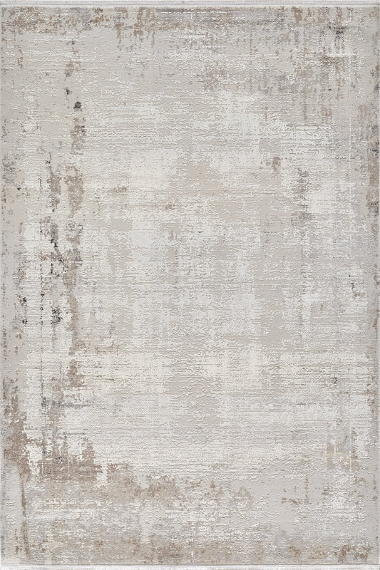 Subtle Beige Echoes Abstract Rug - NV004