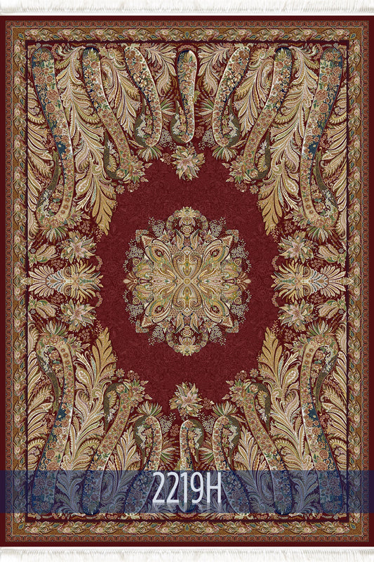 Old World Floral Türkischer Teppich – Purpurrot – 2219H 