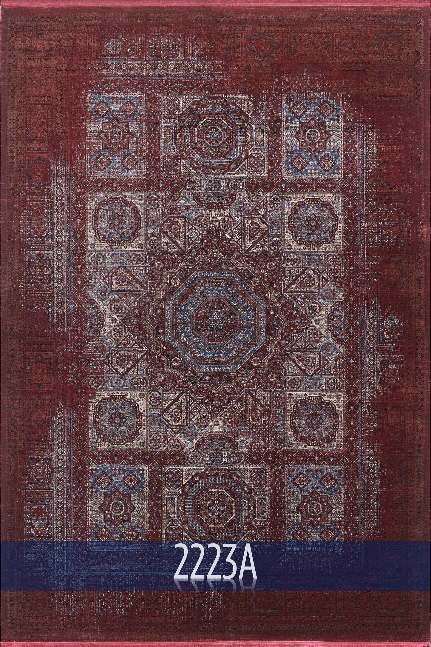 Hidden Treasures Türkischer Teppich – Granat – 2223A 