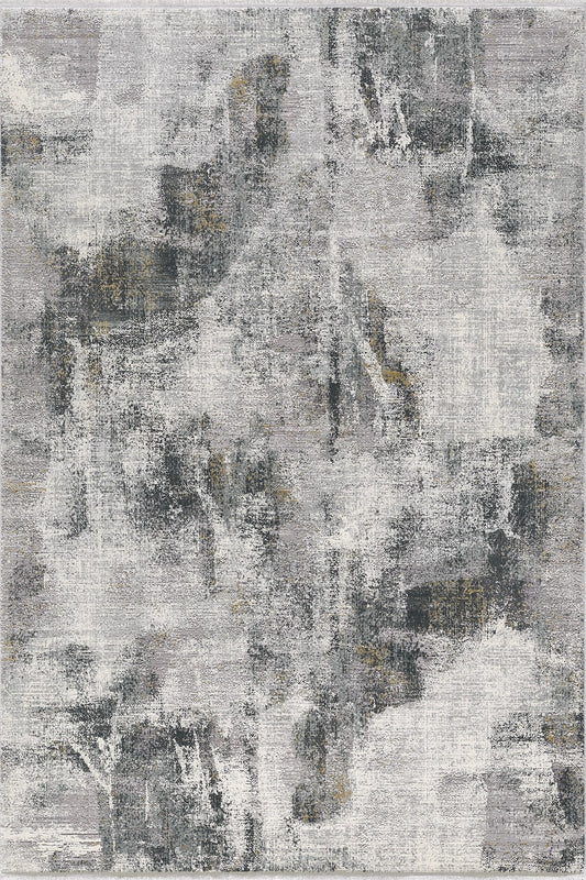 Chromatic Flair Contemporary Rug - Charcoal - M660A