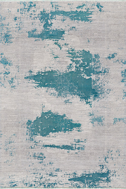 Whispering Mist Moderner Teppich – Blau – HRD001 