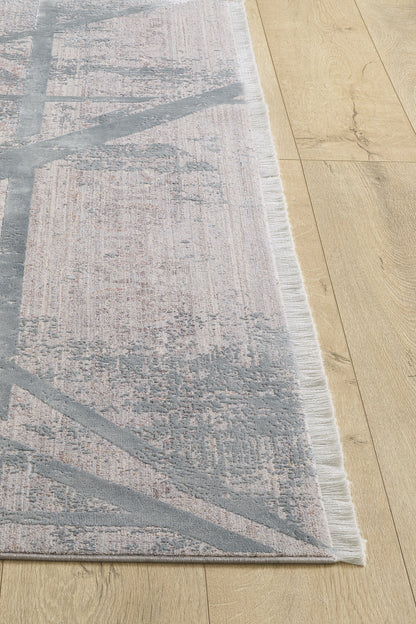 Dominant Lineage Moderner Teppich – Grau – HRD006 