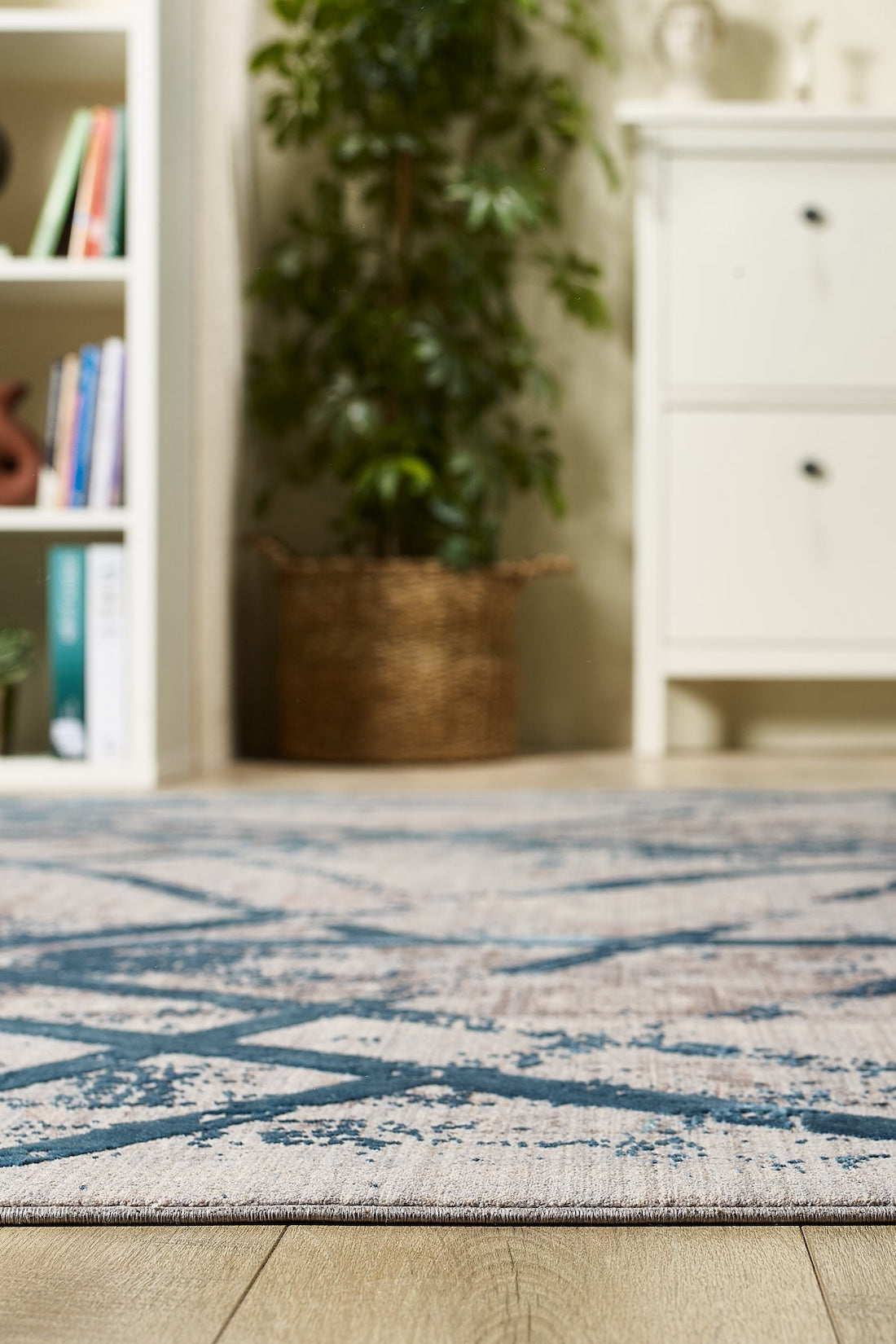 Dominant Lineage Moderner Teppich – Blaugrün – HRD010 