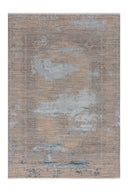 Modern tarzdaki gri renkli, geometrik desenlere sahip Heradye HRD002 salon halısı detayı