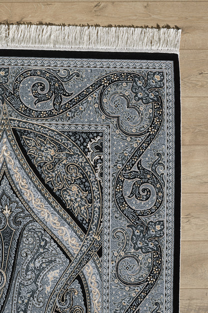Ottoman Heritage Seidenteppich – Obsidian – 1170D 