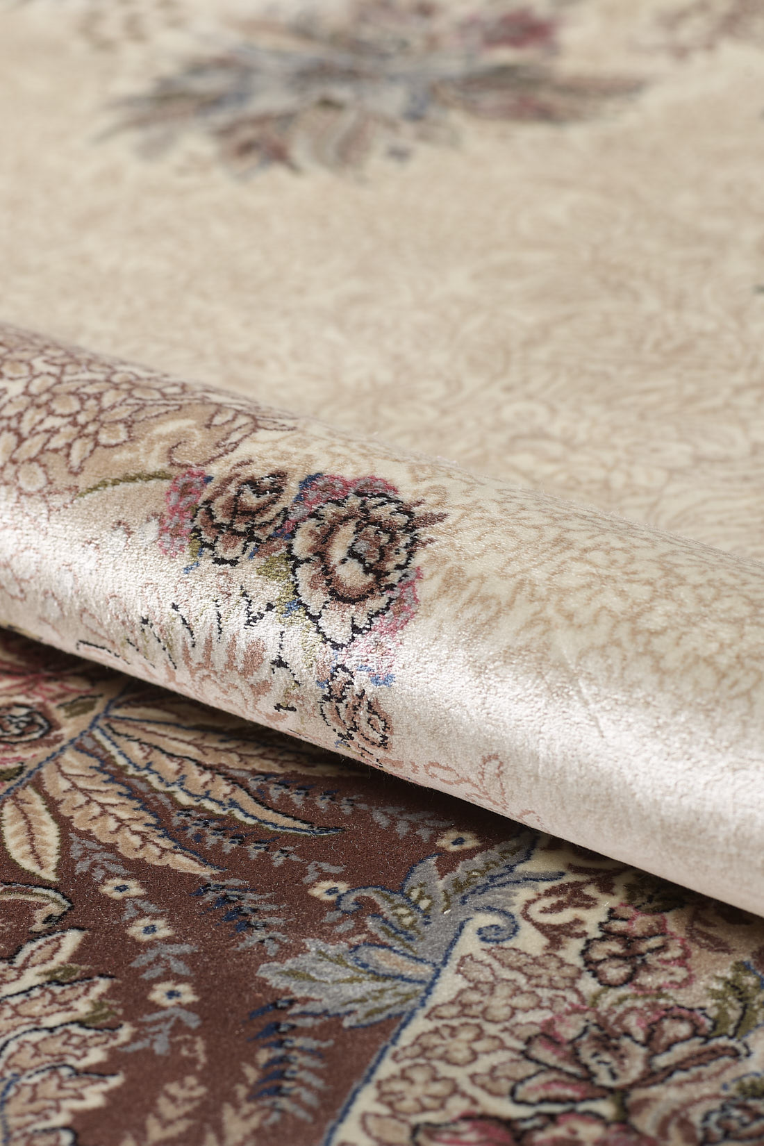 Old World Floral Türkischer Teppich – Taupe – 2219D 