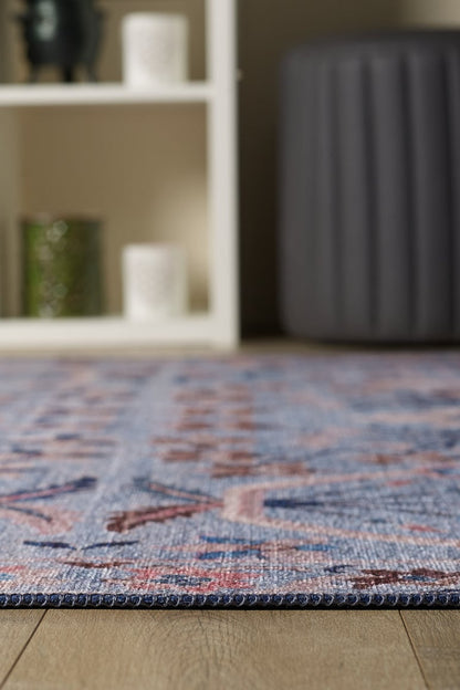 Waschbarer Teppich Bristle Pastel Blue - LCC3021