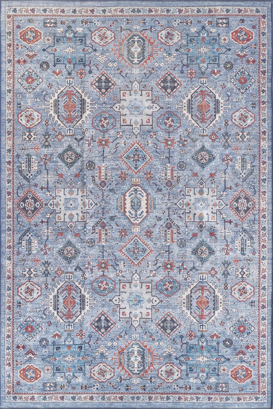 Waschbarer Teppich Xanadu Handmade-Design Blue - LCC3013