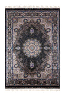 Kaftan desenli, bej ve kahve tonlarında, %100 Modal iplikle dokunmuş lüks salon halısı