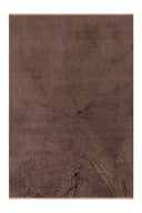 Bordo renginde, modern desenli Lucca LC112 viskoz polyester salon halısı, yakından doku detayı