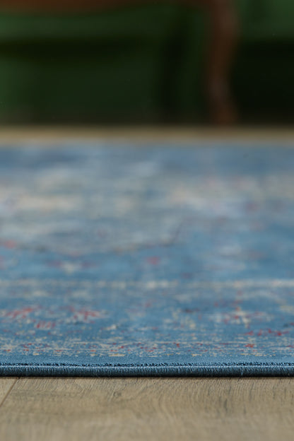 Ethereal Garden Medaillon Teppich – Blau – 2222B 