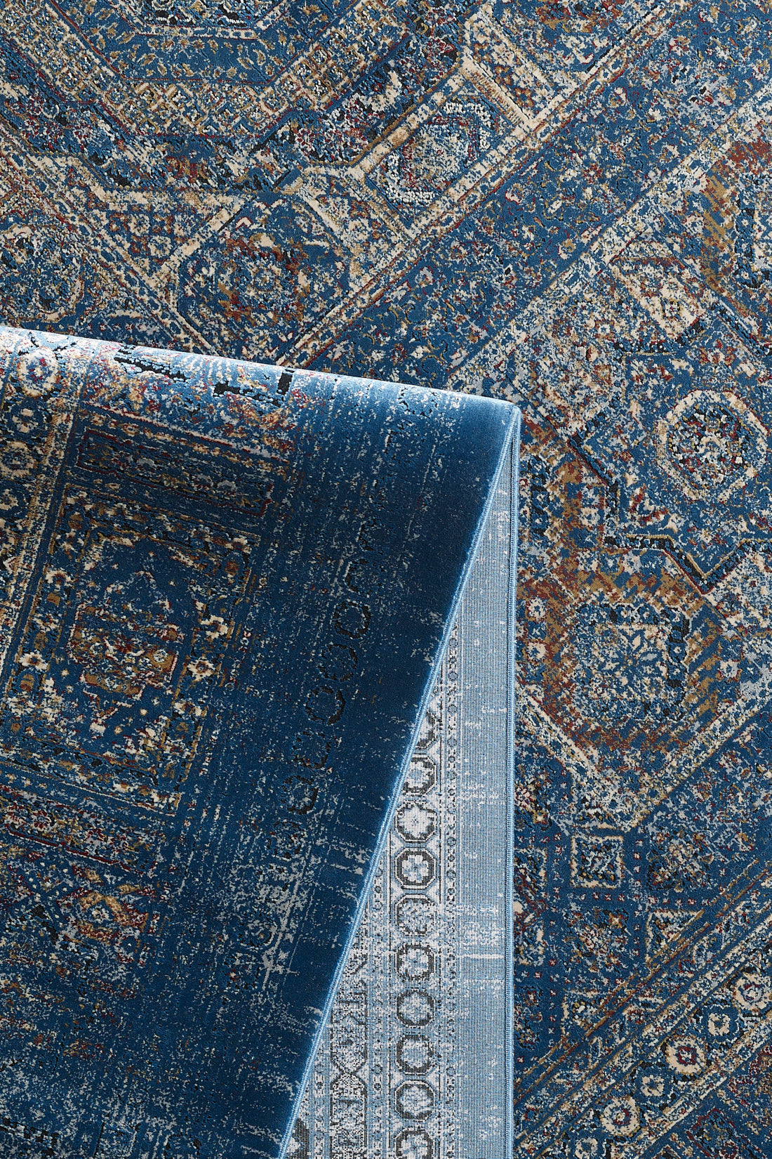 Hidden Treasures Türkischer Teppich – Azurblau – 2223B 