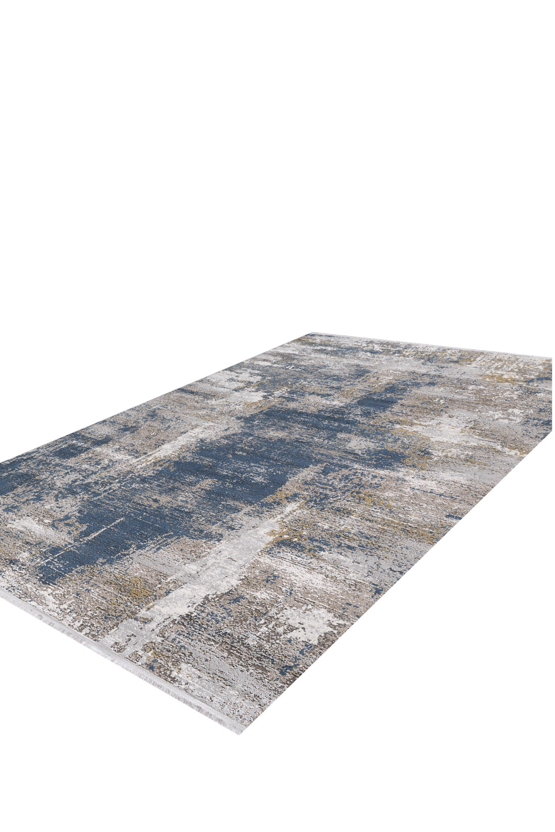 Inkwell Dreamscape Abstrakter Teppich – Marineblau – A471H 