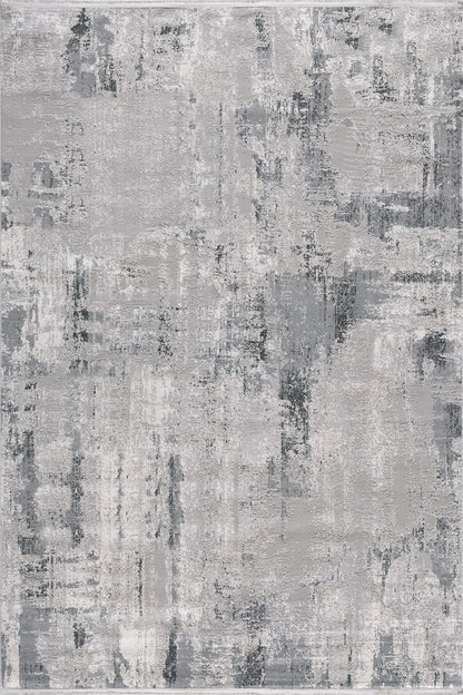 Misty Charcoal Abstract Rug - P643A