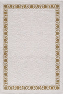 Gold tonlarında modern desenlere sahip, akrilik polyester iplikten dokunmuş Neon salon halısı