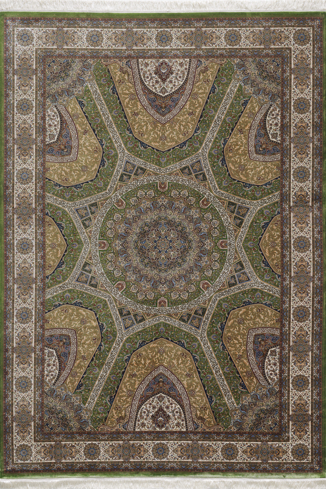 Dome Majesty Traditional Rug - Olive - 2037