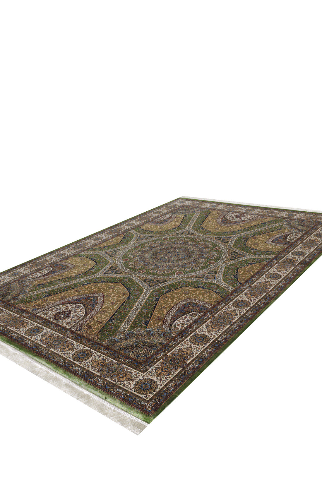 Dome Majesty Traditional Rug - Olive - 2037