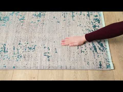 Whispering Mist Moderner Teppich – Blau – HRD001 