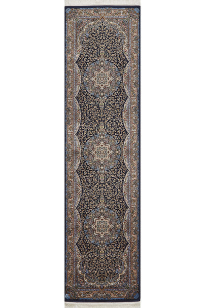 Time-Honored Palace Traditional Silk Rug - Dark - 2029