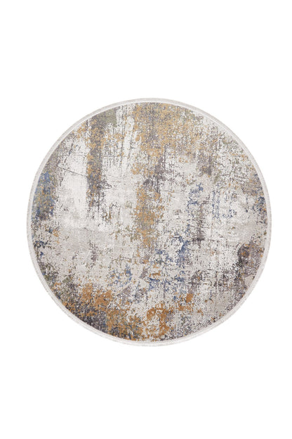 Rustic Brown Palette Abstract Rug - NV010