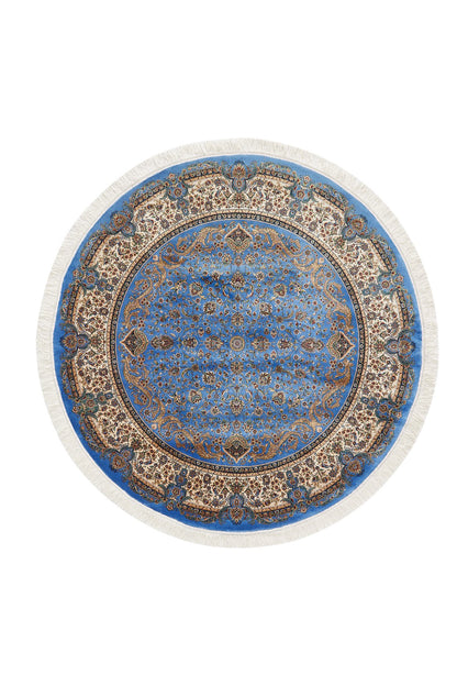 Antique Majesty Geleneksel İpek Halı - Mavi - 2035 