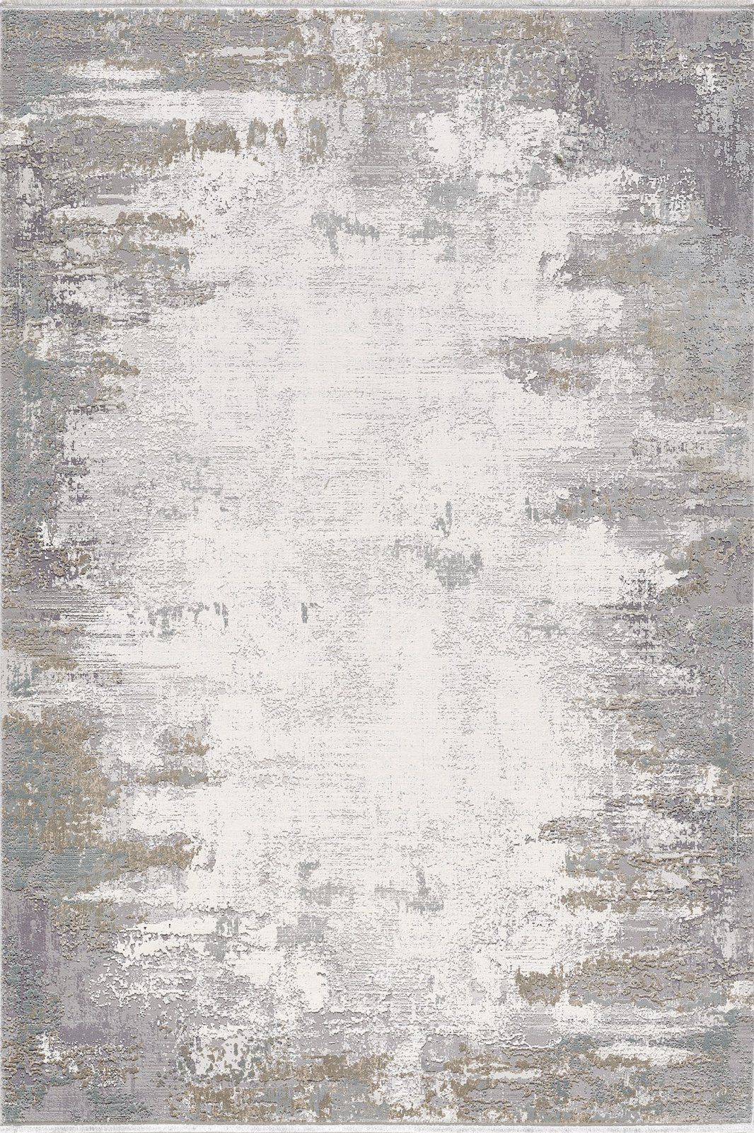 Abstract Blitz Premium-Teppich – Silber – M658D 