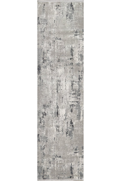 Misty Charcoal Abstract Rug - P643A