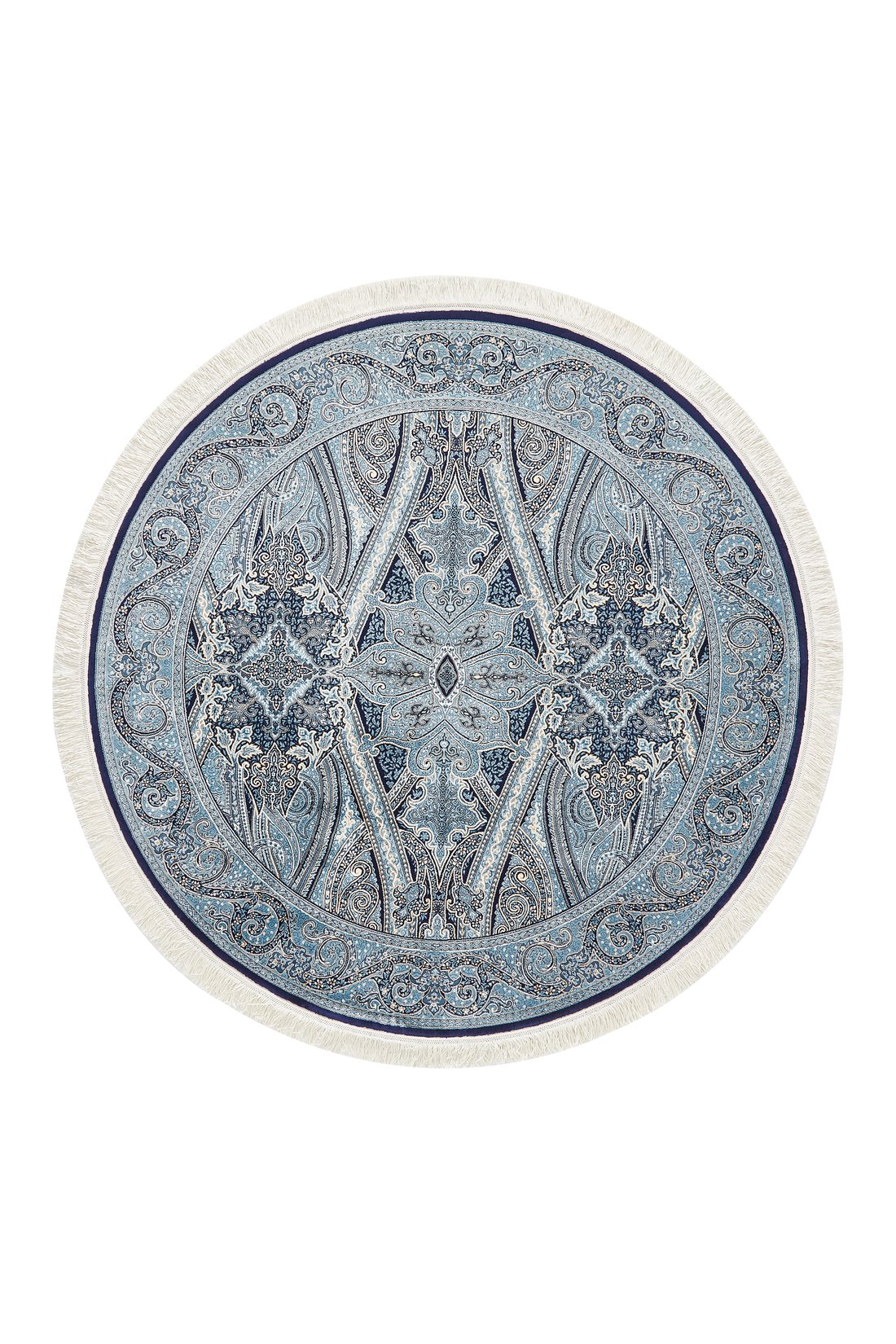 Ottoman Heritage Seidenteppich – Marineblau – 1170C 