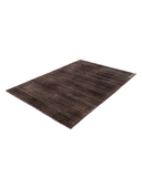 Bamboo Silk Brown Hand-Knotted Rug 5'5" x 7'9" ED101 – close-up texture
