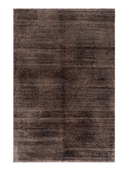 Bamboo Silk Brown Hand-Knotted Rug 5'5" x 7'9" ED101 – top view