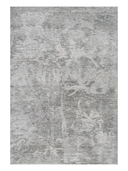 Bamboo Silk Gray Hand-Knotted Rug 5'7" x 7'11" ED106 – top view