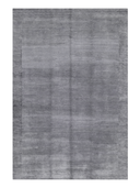 Bamboo Silk Gray Hand-Knotted Rug 5'7" x 8'1" ED110 – top view