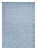 Bamboo Silk Blue Hand-Knotted Rug 5'7" x 7'10" ED115 – top view
