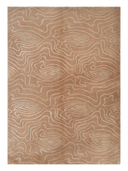 Almira Brown & Beige Hand-Knotted Rug 5'7" x 7'10" ED120 – top view