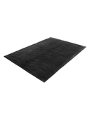 Almira Black Hand-Knotted Rug 5'7" x 7'10" ED124 – close-up texture