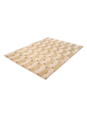 Almira Mustard & Beige Hand-Knotted Rug 5'7" x 7'10" ED125 – close-up texture