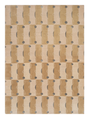 Almira Mustard & Beige Hand-Knotted Rug 5'7" x 7'10" ED125 – top view
