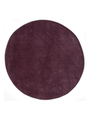 Kashmir Burgundy Hand-Knotted Rug 6'7" x 6'7" ED132 – top view