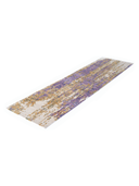 Bamboo Silk Cream & Lilac Hand-Knotted Runner 2'9" x 9'11" ED133 – close-up texture