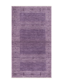 Loribaft Purple & Lilac Hand-Knotted Rug 2'9" x 4'10" ED146 – top view