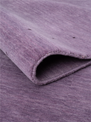Loribaft Purple Hand-Knotted Rug 5'7" x 7'10" ED147 – rolled view