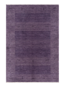 Loribaft Purple & Lilac Hand-Knotted Rug 4' x 5'10" ED149 – top view