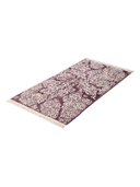Heritage Purple & Cream Hand-Knotted Rug 2'7" x 4'11" ED164 – close-up texture