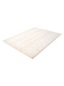 Kashmir Cream & White Hand-Knotted Rug 5'8" x 7'10" ED167 – close-up texture