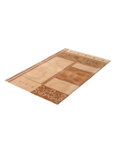 Dalyana Cream & Beige Hand-Knotted Rug 2'7" x 4'11" ED170 – close-up texture