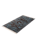 Heritage Turquoise & Brown Hand-Knotted Rug 2'7" x 4'10" ED171 – close-up texture