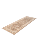 Yunser Cream & Beige Wool Machine-Made Runner 3'3" x 9'6" ED174 – close-up texture