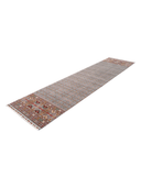 Yunser Gray & Beige Wool Machine-Made Runner 3'3" x 12'10" ED176 – close-up texture