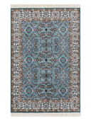 Bunyan Beige & Ecru Hand-Knotted Rug 3'11" x 5'10" ED180 – top view