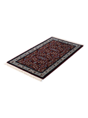 Bunyan Burgundy & Navy Hand-Knotted Rug 2'8" x 4'8" ED185 – close-up texture